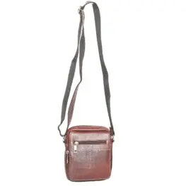 Mens Genuine Leather Side Bag 07421