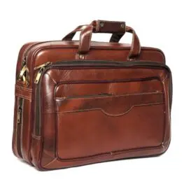 Men’s Genuine Leather Laptop Bag  #07362