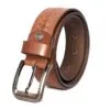 Brown Men's Leather Belt  04252 - Image 2