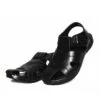 Black Men's Sandal  70340 - Image 2