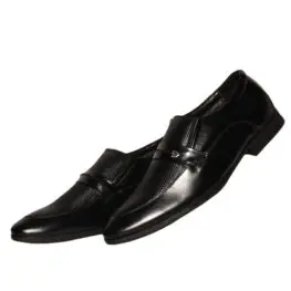 Men’s Leather Shoe Black 67752