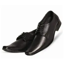 Men’s Black Leather Shoe  58751