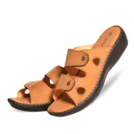 Ladies Medicated Leather Chappal 5447