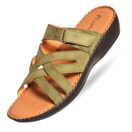 Women’s Medicated Leather Chappal  #5448