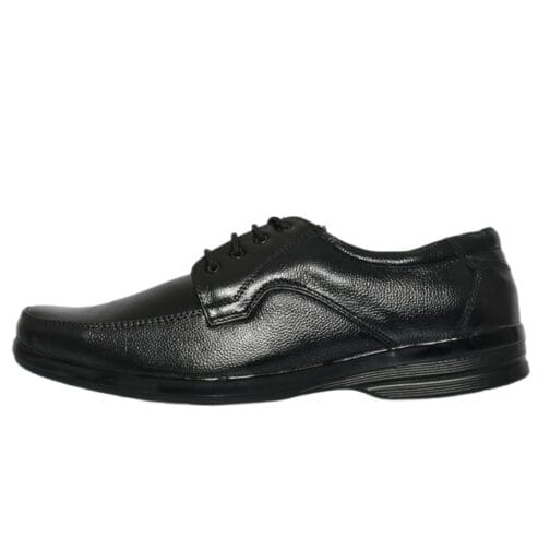 Men's Black Leather Shoe  12133 - Image 4